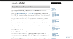 Desktop Screenshot of airsungaikelassatu2020.wordpress.com