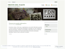 Tablet Screenshot of frentedelnalon.wordpress.com