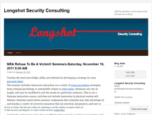 Tablet Screenshot of longshotsecurityconsulting.wordpress.com