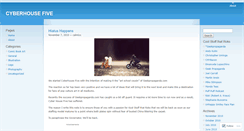 Desktop Screenshot of cyberhousefive.wordpress.com