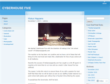 Tablet Screenshot of cyberhousefive.wordpress.com