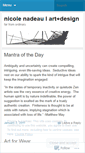Mobile Screenshot of nicolenadeau.wordpress.com