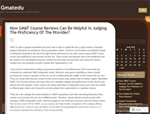 Tablet Screenshot of gmatedu.wordpress.com