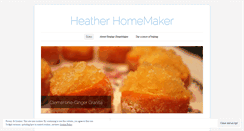 Desktop Screenshot of heatherhomemaker.wordpress.com