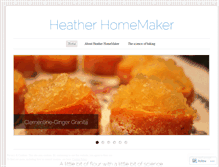 Tablet Screenshot of heatherhomemaker.wordpress.com