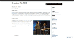 Desktop Screenshot of 2010pla.wordpress.com