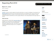 Tablet Screenshot of 2010pla.wordpress.com