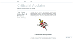 Desktop Screenshot of criticalalacclaim.wordpress.com