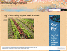 Tablet Screenshot of mamascoupondeals.wordpress.com