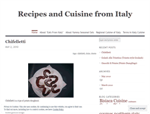 Tablet Screenshot of eatsfromitaly.wordpress.com