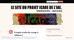 Desktop Screenshot of icareproject.wordpress.com