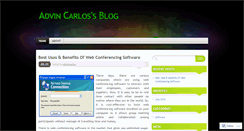 Desktop Screenshot of advincarlos.wordpress.com