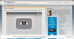 Desktop Screenshot of modelatorul.wordpress.com