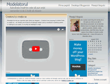Tablet Screenshot of modelatorul.wordpress.com