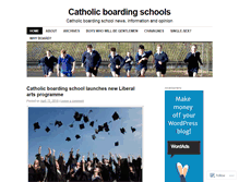 Tablet Screenshot of catholicboarding.wordpress.com