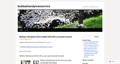 Desktop Screenshot of bubbashandymanservice.wordpress.com