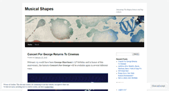 Desktop Screenshot of musicalshapes.wordpress.com