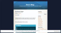 Desktop Screenshot of donburnett.wordpress.com