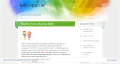 Desktop Screenshot of lollipopsbaby.wordpress.com