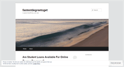 Desktop Screenshot of fastestdegreetoget.wordpress.com