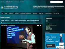 Tablet Screenshot of deltamathblog.wordpress.com