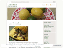 Tablet Screenshot of lemonlimeblog.wordpress.com