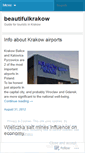 Mobile Screenshot of beautifulkrakow.wordpress.com