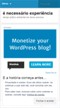 Mobile Screenshot of necessarioexperiencia.wordpress.com