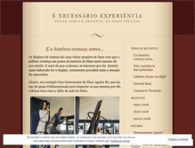 Tablet Screenshot of necessarioexperiencia.wordpress.com