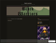 Tablet Screenshot of cpblackwarriors.wordpress.com