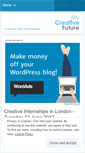 Mobile Screenshot of mycreativefuture.wordpress.com