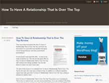 Tablet Screenshot of bloghowtohavearelationship.wordpress.com