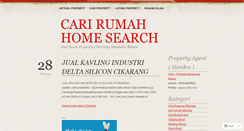 Desktop Screenshot of carirumahhomesearch.wordpress.com