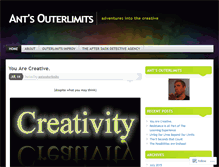 Tablet Screenshot of antsouterlimits.wordpress.com