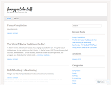 Tablet Screenshot of funnyyoutubestuff.wordpress.com