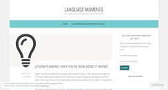Desktop Screenshot of languagemoments.wordpress.com