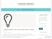 Tablet Screenshot of languagemoments.wordpress.com