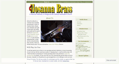 Desktop Screenshot of hosannabrass.wordpress.com