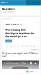 Mobile Screenshot of beastism.wordpress.com