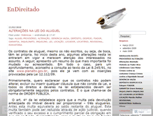 Tablet Screenshot of endireitado.wordpress.com