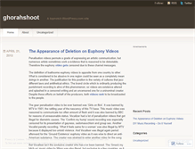Tablet Screenshot of ghorahshoot.wordpress.com