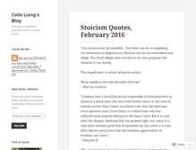Tablet Screenshot of colinliang.wordpress.com