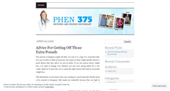 Desktop Screenshot of phen375newswebsite.wordpress.com