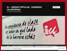 Tablet Screenshot of izquierdaunidavaldepenas.wordpress.com