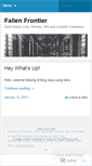 Mobile Screenshot of fallenfrontier.wordpress.com