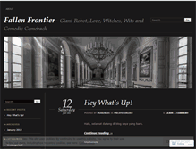 Tablet Screenshot of fallenfrontier.wordpress.com
