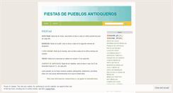 Desktop Screenshot of fiestasdepueblos.wordpress.com