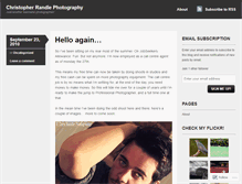 Tablet Screenshot of chrisrandlephotography.wordpress.com