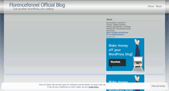 Desktop Screenshot of florencefennel.wordpress.com