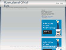 Tablet Screenshot of florencefennel.wordpress.com